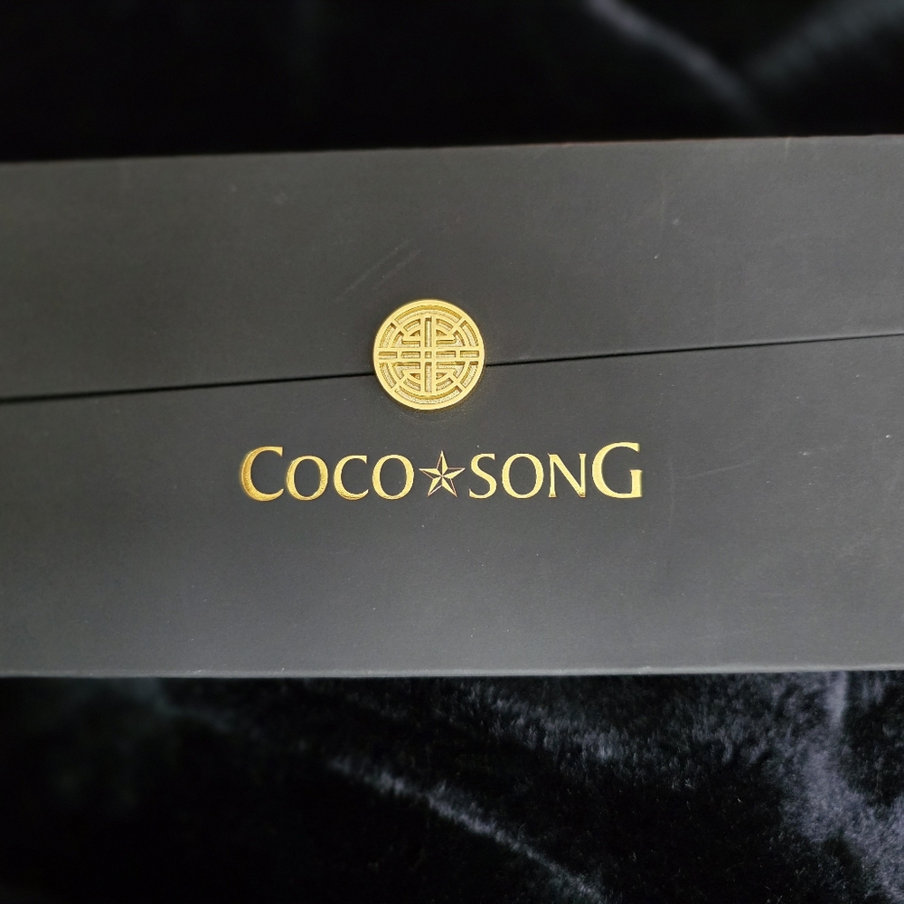 Coco Song Black and Gold Eyeglasses Case And Gift Box